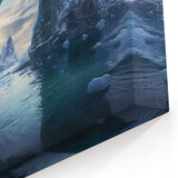 Majestic Arctic Ice Arch - Stunning Iceberg Scenic Art Print Decor