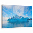 Bright Arctic Iceberg Art - Vibrant Blue Landscape Canvas Print Decor
