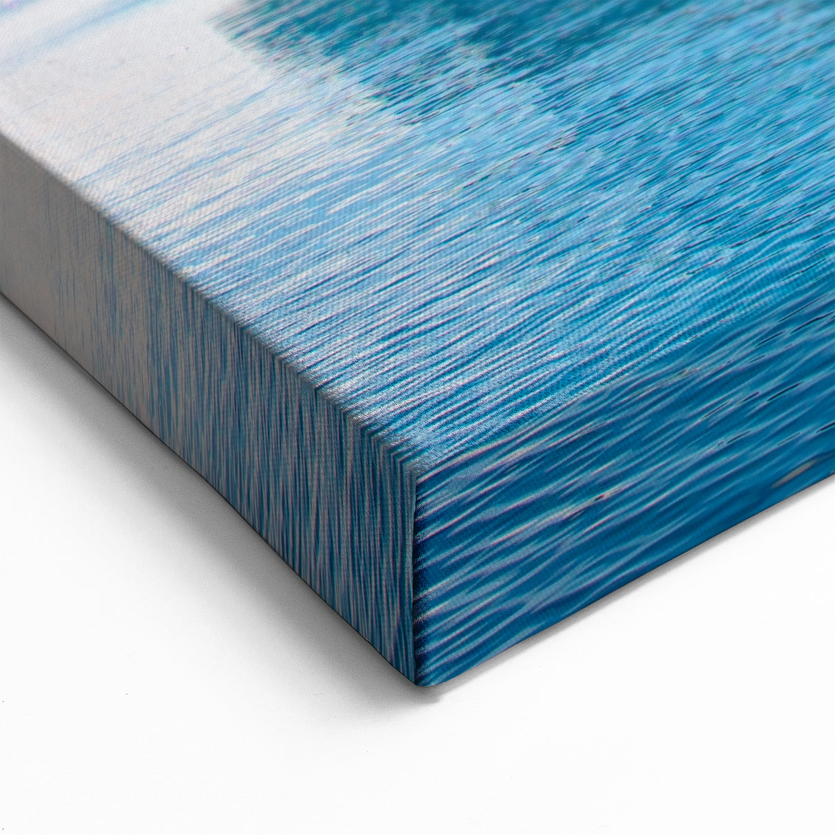 Bright Arctic Iceberg Art - Vibrant Blue Landscape Canvas Print Decor