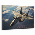 Camouflaged Fighter Jet Art - Bold Aviation Wall Decor for Enthusiasts