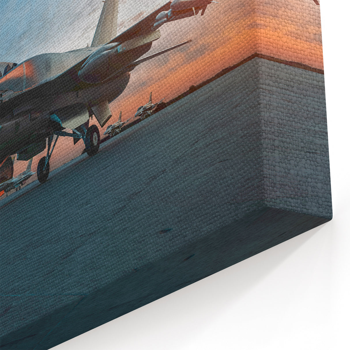 Sunset Jet Fighter Art - Dynamic Aviation Wall Decor for Home & Office