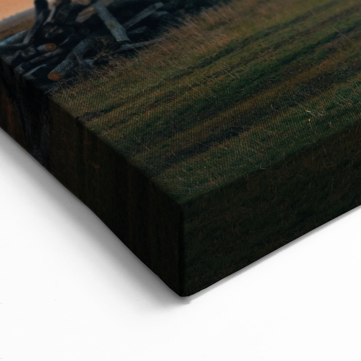 Charming House Wall Art - Rustic Sunset Scene Canvas Print