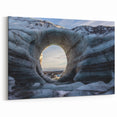 Icy Cave Wall Art - Majestic Frozen Arch Landscape Photography Print