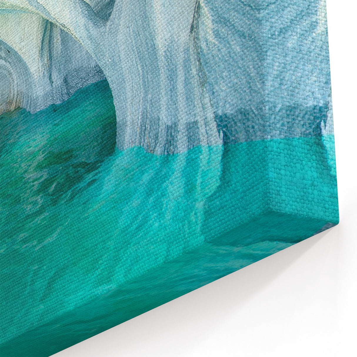 Marble Cave Wall Art - Serene Turquoise Waters Photography Print Decor