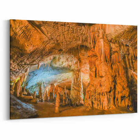 Stalactite Cave Wall Art - Majestic Natural Cave Formation Photography