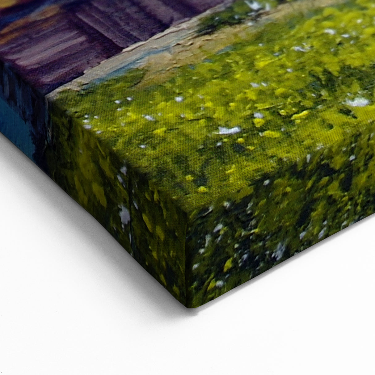 Charming Countryside House Wall Art - Blossom Tree Canvas Print