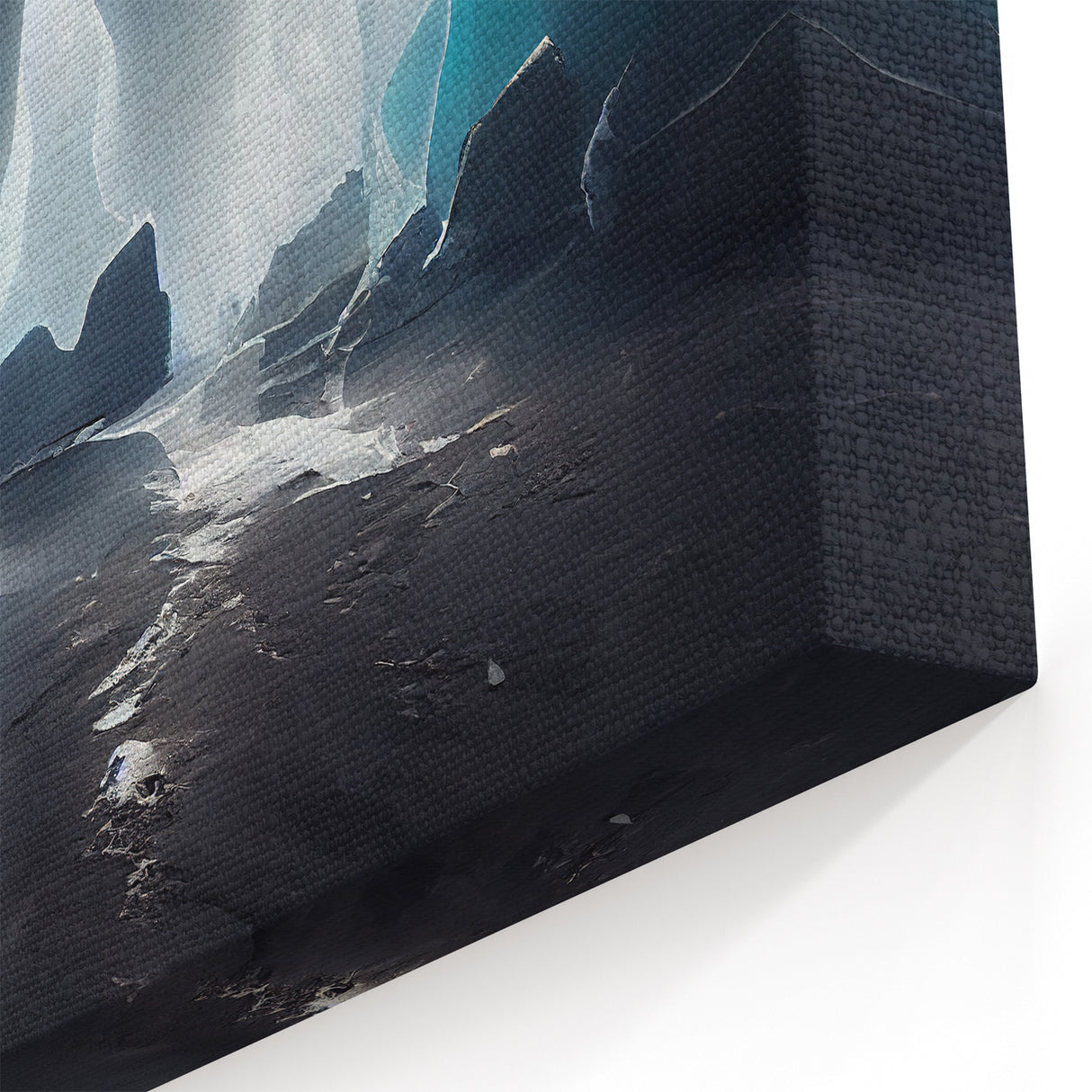 Scenic Cave Art in Ice Formations - Stunning Natural Cave Photography