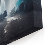 Scenic Cave Art in Ice Formations - Stunning Natural Cave Photography