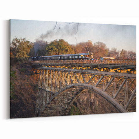 Historic Railway Bridge Wall Art - Scenic Train Crossing Photography