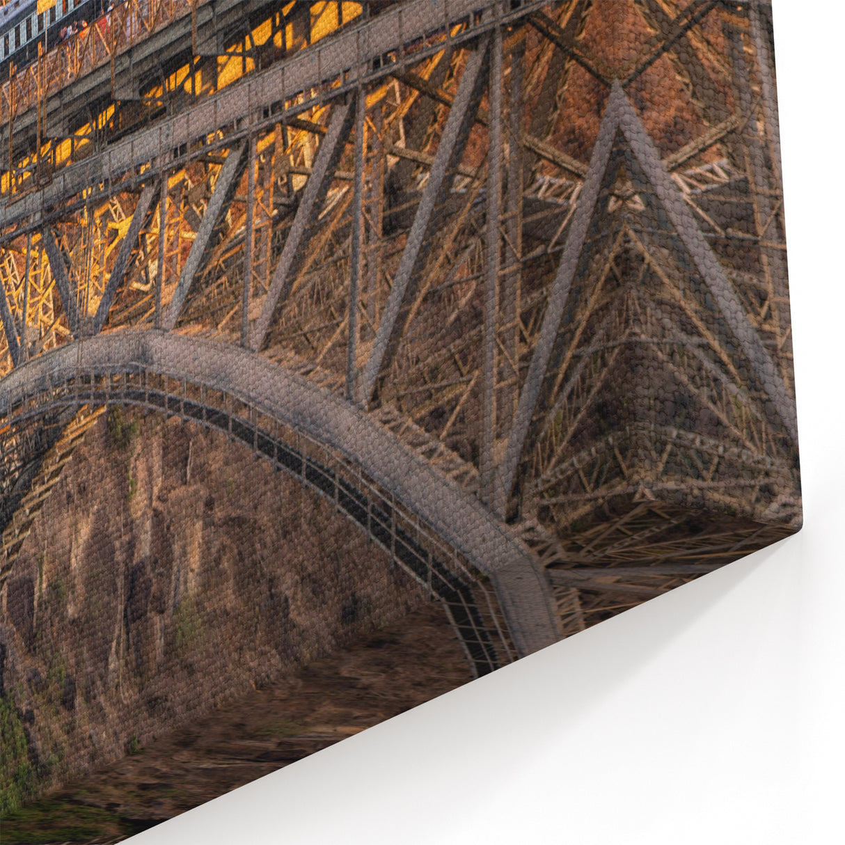 Historic Railway Bridge Wall Art - Scenic Train Crossing Photography
