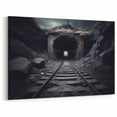 Abandoned Tunnel Railway Wall Art - Dark Scenic Photography Print