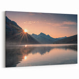 Serene Lake Sunset Wall Art - Scenic Lake Photography for Home Decor