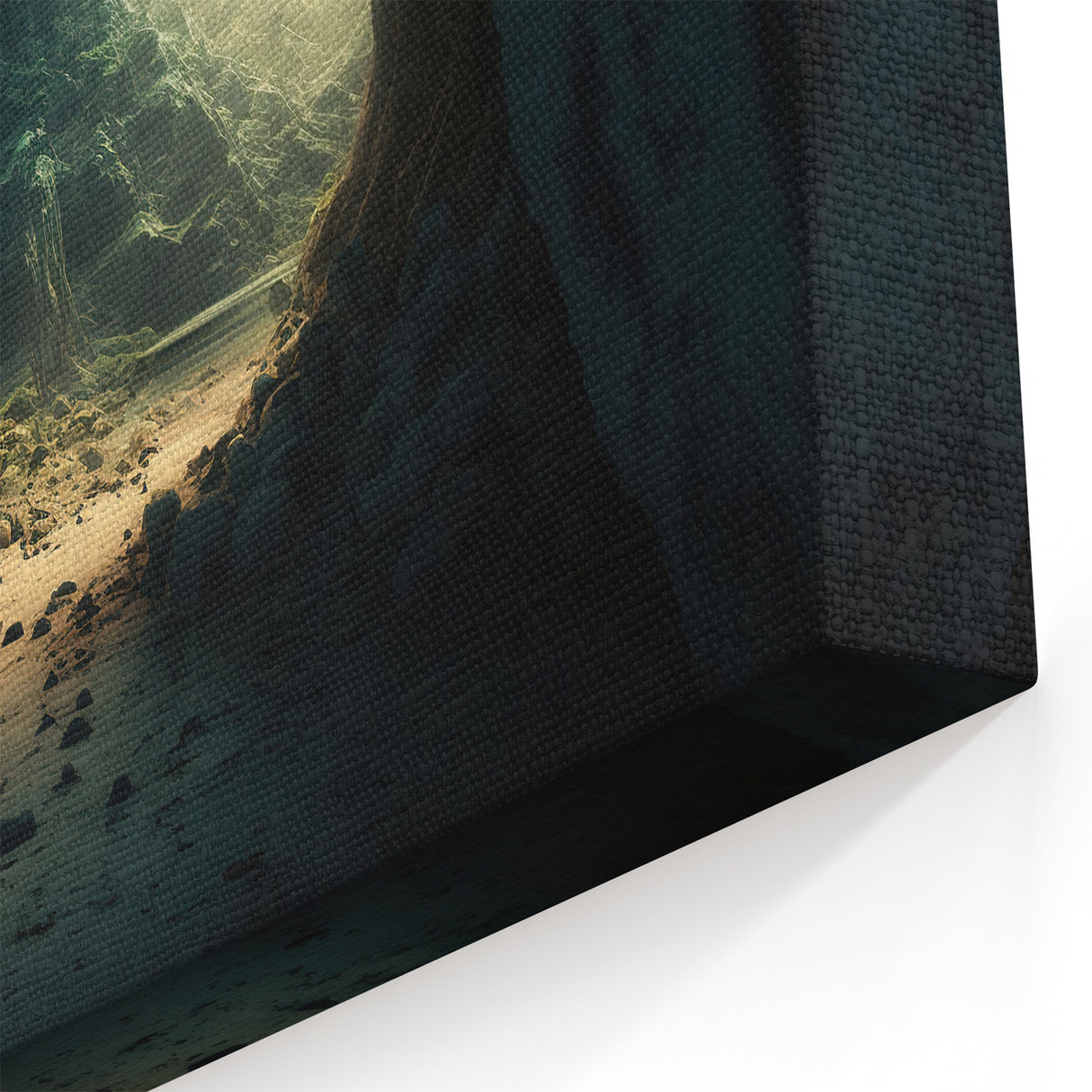 Serene Cave Entrance Wall Art - Warm and Natural Cave Photography