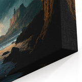 Lighthouse View from Cave Wall Art - Dramatic Coastal Photography