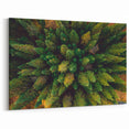 Aerial View of Lush Forest - Scenic Tree Landscape Canvas Wall Art Print