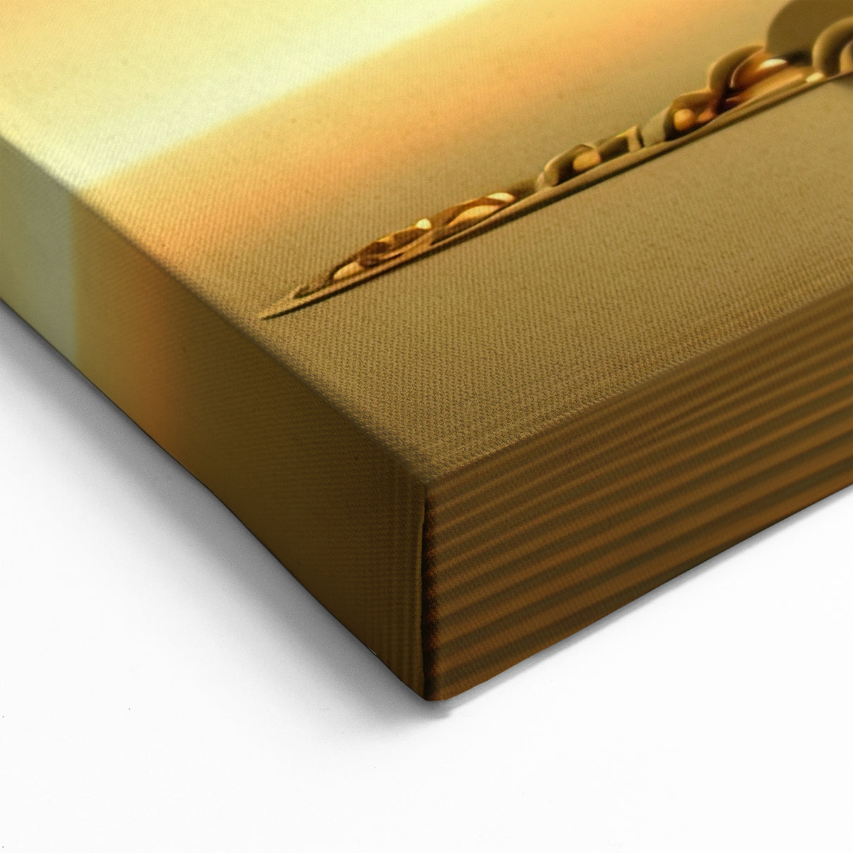 Golden Tree of Life with Sunset - Elegant Botanical Wall Art Print