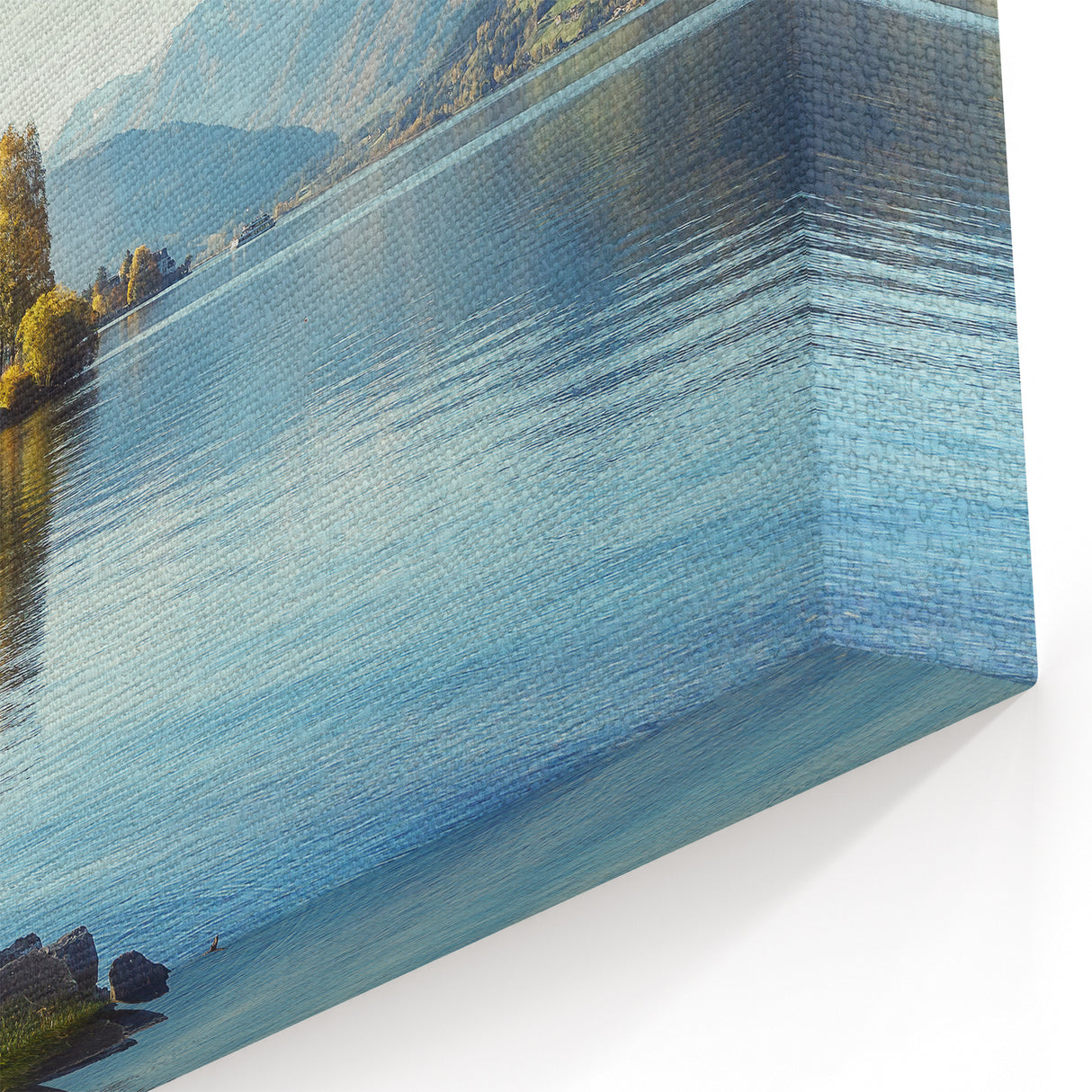 Tranquil Lakeside Morning Art - Scenic Mountain Lake Photography Print