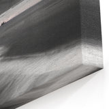 Elegant Monochrome Cliffs Canvas – Captivating Black and White Coastal Art