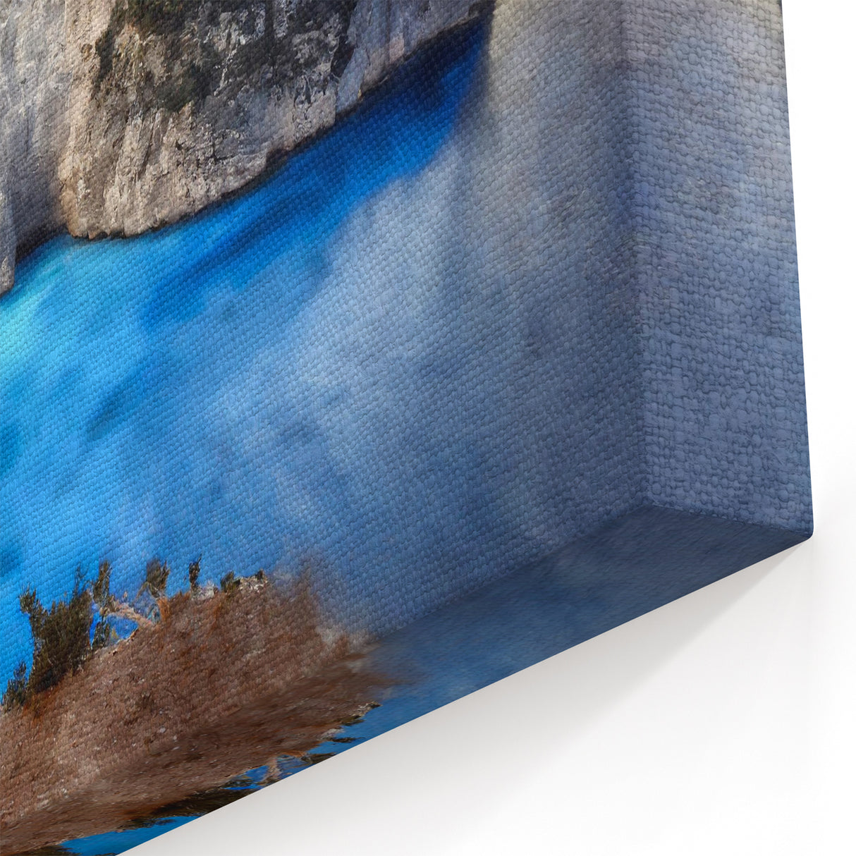 Vibrant Coastal Cliffs Canvas Art – Breathtaking Ocean View Wall Decor