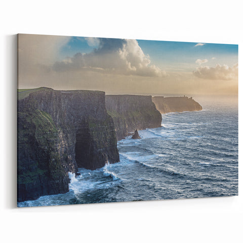 Majestic Cliffs Canvas Art – Dramatic Coastal Landscape Wall Decor