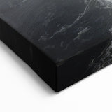 Misty Coastal Cliffs Canvas – Ethereal Black and White Landscape Art