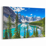 Majestic Mountain Lake Art - Vibrant Turquoise Waters Scenic Print