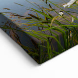 Peaceful Lakeside Sunset Art - Scenic Wildflower Meadow Photography