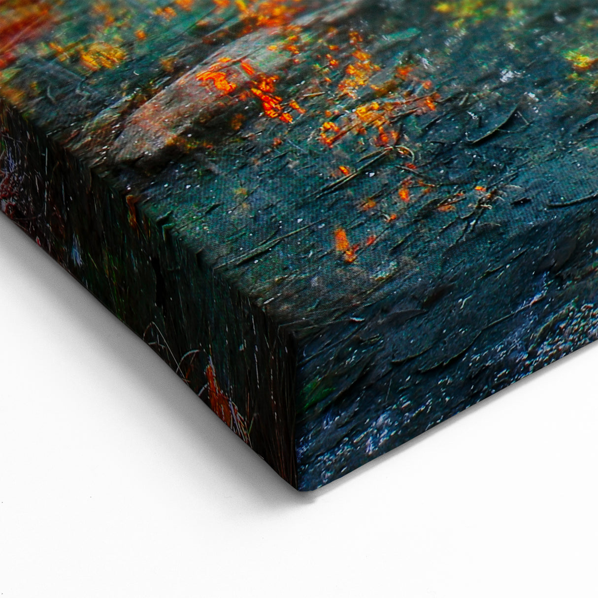 Radiant Sunrise Lake Art - Vibrant Forest Reflection Scenic Photography