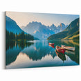 Lakeview Art Prints - Serene Lake Photography with Canoes