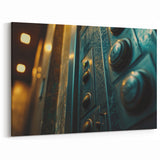 Industrial Hardware Wall Art - Control Panel Buttons Canvas Print