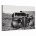 Dereliction Wall Art - Vintage Car in Ruins, Urban Decay Canvas