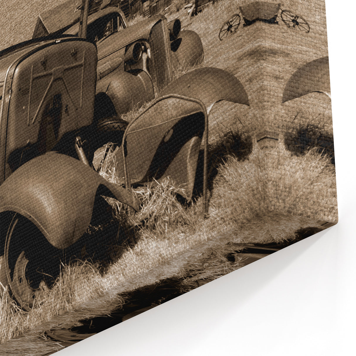 Dereliction Wall Art - Abandoned Vintage Cars & Rustic Buildings