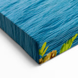 Charming Lakeside Village Wall Art - Vibrant Mediterranean Print