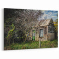 Dereliction Wall Art - Rustic Abandoned Cabin, Urban Decay Canvas