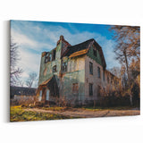Dereliction Wall Art - Abandoned Mansion Ruins, Urban Decay Canvas