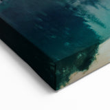 Serene Mountain Lake Wall Art - Peaceful Sunset Landscape Print