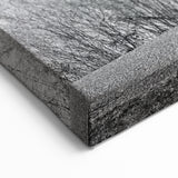 Yellow Tree by Lake Wall Art - Bold Monochrome and Color Landscape Print