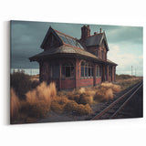Dereliction Wall Art - Abandoned Victorian Station, Urban Decay Canvas