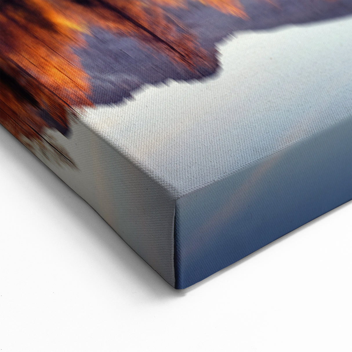 Golden Autumn Reflections - Scenic Lake Wall Art with Mountain Views