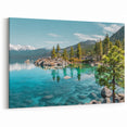 Crystal Clear Lake Reflections - Scenic Lake Wall Art with Mountain Views
