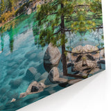Crystal Clear Lake Reflections - Scenic Lake Wall Art with Mountain Views