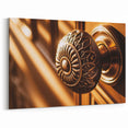 Golden Ornate Door Handle Wall Art - Framed Canvas & Acrylic Prints