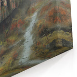 Dereliction Art Poster - Abandoned Train in Overgrown Urban Wasteland