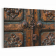 Rustic Hardware Wall Art - Vintage Key and Door Panel Canvas Print