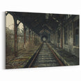 Abandoned Railway Station Art - Derelict Architecture Urban Decay Print