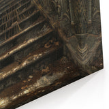 Haunted Mansion Staircase Art - Abandoned Vintage Architecture Canvas