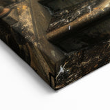 Haunted Mansion Staircase Art - Abandoned Vintage Architecture Canvas