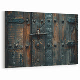 Industrial Hardware Wall Art - Rustic Iron Door Handle Canvas Print