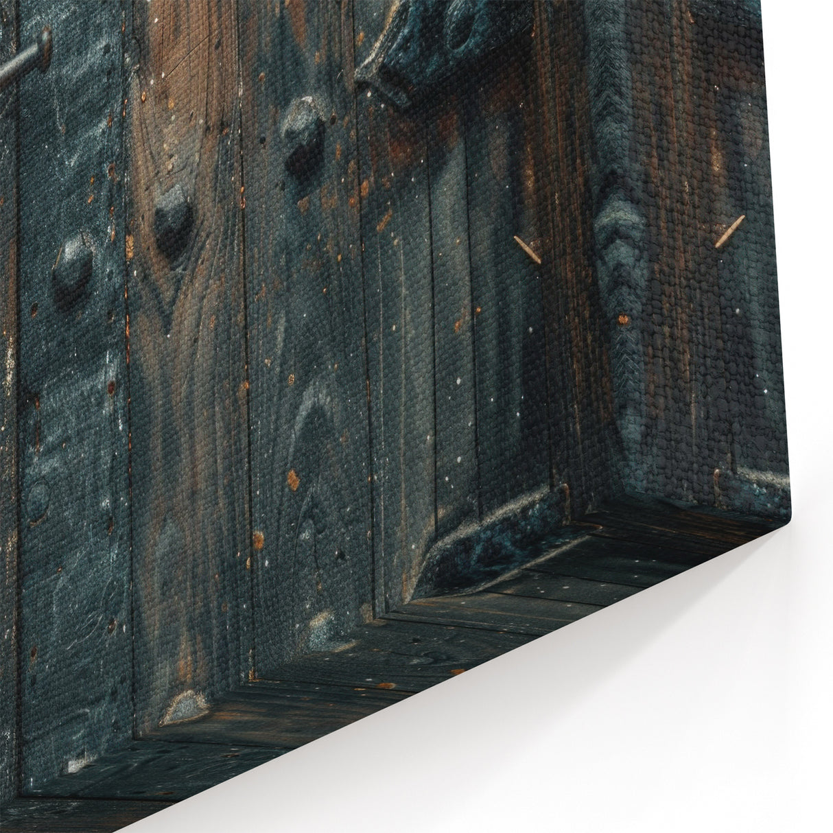 Industrial Hardware Wall Art - Rustic Iron Door Handle Canvas Print