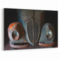 Vintage Car Decay Art - Close-Up of Rusted Classic Automotive Print